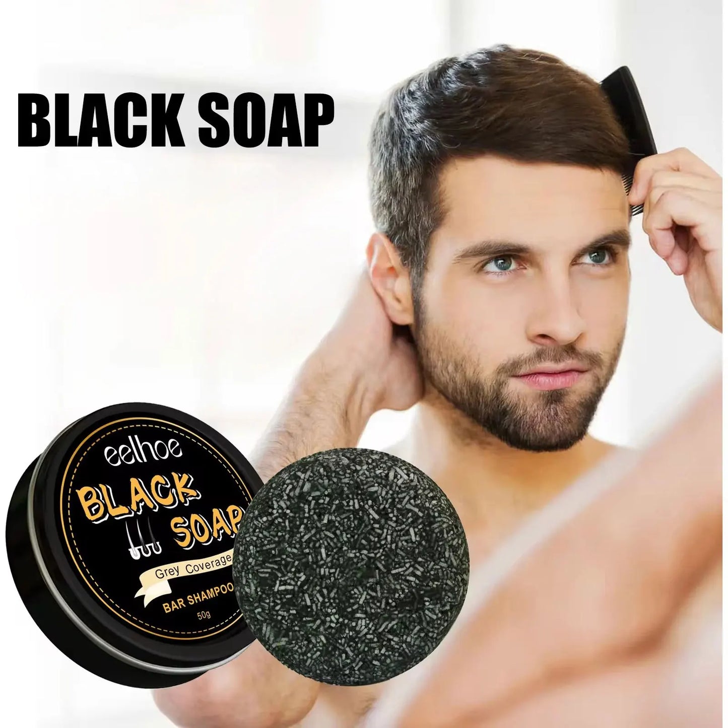 Grey hair coverage Shampoo Bar